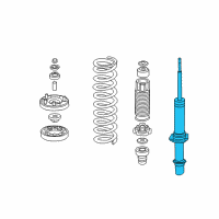 OEM 2005 Acura TSX Shock Absorber Unit, Front Diagram - 51605-SEC-A04