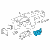 OEM 2007 Chevrolet Uplander Dash Control Unit Diagram - 25783279