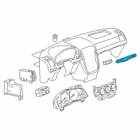 OEM Saturn Switch Asm-Driver Information Display *Ebony Diagram - 15853351