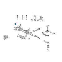 OEM 2014 Acura TL Bush, Steering Gear Box Mounting Diagram - 53687-TK4-A01