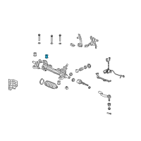 OEM 2009 Acura TL Bush, Steering Gear Box Mounting Diagram - 53686-TK4-A01