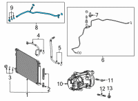 OEM Toyota Venza Rear Suction Tube Diagram - 88707-0R070
