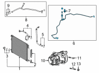 OEM 2022 Toyota Venza Tube Assembly Diagram - 88710-42480