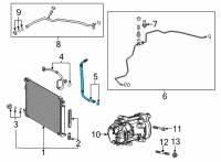 OEM 2021 Toyota RAV4 Front Suction Hose Diagram - 88704-0R100