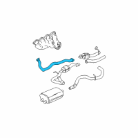 OEM 2006 Chevrolet Avalanche 2500 Front Pipe Diagram - 15793200