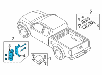 OEM Nissan Frontier SENSOR-AIR BAG FRONT CENTER Diagram - 98581-9BU8A