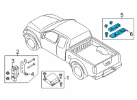 OEM 2022 Nissan Frontier SENSOR-SIDE AIRBAG, RH Diagram - 98830-9BU9A