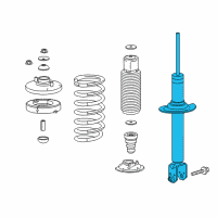 OEM 2015 Acura TLX Shock Absorber Unit, Rear Diagram - 52611-TZ4-A02