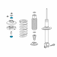 OEM Honda Accord Rubber, Shock Absorber Mounting (Showa) Diagram - 51631-SV7-004