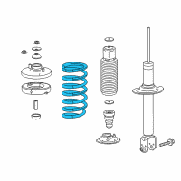 OEM Acura TLX Spring, Rear Diagram - 52441-TZ3-A02