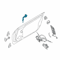 OEM 2017 Nissan 370Z Cylinder Set-Door Lock, LH Diagram - H0601-1EA0A