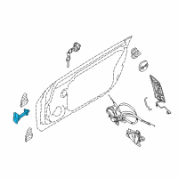 OEM 2013 Nissan 370Z Check Link Assembly-Front Door LH Diagram - 80431-1EA0A