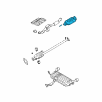 OEM Kia Sportage Catalytic Converter Assembly Diagram - 2895037800