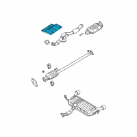 OEM 2006 Kia Sportage Panel-Heat Protector Diagram - 287981F000