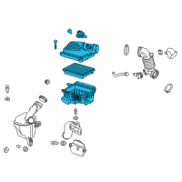 OEM 2017 Chevrolet Spark Air Cleaner Assembly Diagram - 42495077