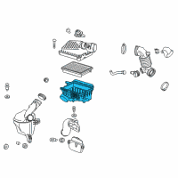 OEM Chevrolet Spark Air Cleaner Body Diagram - 95370178