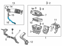 OEM 2021 Jeep Wrangler Air Intake Coupling Diagram - 68298569AA
