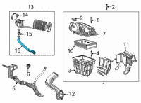 OEM 2020 Jeep Wrangler Air Hose Diagram - 68298569AA