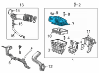 OEM Jeep Gladiator Cover-Air Cleaner Diagram - 68488718AA