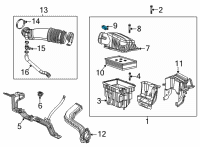 OEM Jeep Gladiator Sensor-Air Flow Diagram - 68212525AA