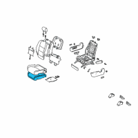 OEM Toyota Highlander Seat Cushion Pad Diagram - 71511-48110