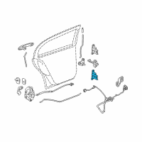 OEM Chevrolet Cobalt Lower Hinge Diagram - 25783767