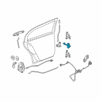 OEM Chevrolet Cobalt Link Asm-Rear Side Door Check Diagram - 25845434