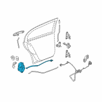 OEM Chevrolet Cobalt Latch Diagram - 25938085