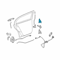 OEM 2008 Chevrolet Cobalt Upper Hinge Diagram - 25783765