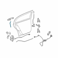 OEM 2008 Chevrolet Cobalt Rod-Rear Side Door Outside Handle Diagram - 22696193