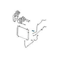 OEM 2003 Cadillac CTS Switch, A/C Compressor Refrigerant Pressure Diagram - 25740417