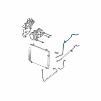 OEM 2004 Cadillac CTS AC Tube Diagram - 25745132