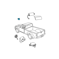 OEM 2001 Toyota Tacoma Front Sensor Diagram - 89173-39275