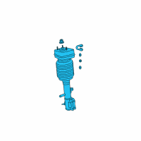 OEM 2004 Lexus RX330 Cylinder Assy, Pneumatic, Rear LH W/Shock Absorber Diagram - 48090-48070