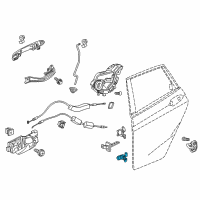 OEM Honda Fit Hinge, Left Rear Door (Lower) Diagram - 67960-SWA-H11ZZ