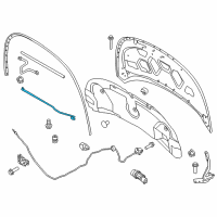 OEM 2016 Ford Police Interceptor Utility Support Rod Diagram - BB5Z-16826-A