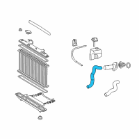 OEM 2007 Toyota Camry Lower Hose Diagram - 16572-0H090