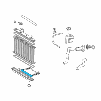 OEM 2008 Toyota Solara Cooler, Oil Diagram - 16491-0A020