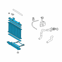 OEM Toyota Camry Radiator Assembly Diagram - 16400-0H210