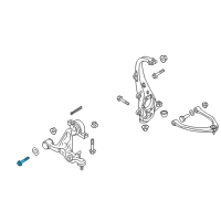 OEM Infiniti Pin-FULCRUM, Lower Link Diagram - 54580-EG00A