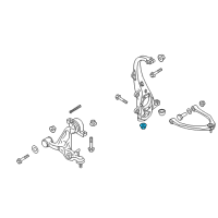 OEM 2018 Nissan Titan XD Nut-Knuckle Spindle Diagram - 40262-EG01A