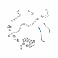 OEM Kia Telluride Oxygen Sensor Assembly, Rear Left Diagram - 392103LNB0