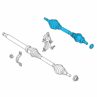 OEM 2016 Ford Fusion Axle Assembly Diagram - DP5Z-3B437-A