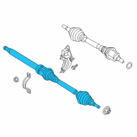 OEM 2013 Lincoln MKZ Axle Assembly Diagram - DP5Z-3B436-A