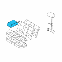 OEM 2001 BMW M5 Armrest Leather Diagram - 52-20-8-197-632