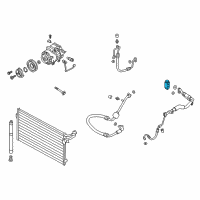 OEM 2016 Hyundai Genesis Expansion Valve Assembly Diagram - 97626-3N000