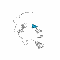 OEM 2007 Toyota Tundra Mount Bracket Diagram - 12315-31120
