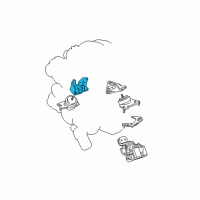 OEM 2007 Toyota Tundra Bracket, Engine Mounting Diagram - 12311-31091