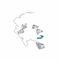 OEM 2007 Toyota Tundra Lower Bracket Diagram - 12316-0P010
