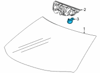 OEM 2022 Chevrolet Corvette Rain Sensor Diagram - 13531873